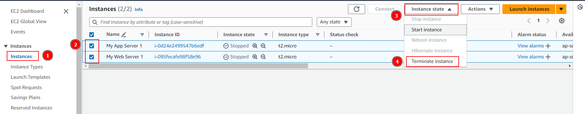 EC2 instances